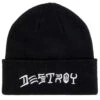 Thrasher Destroy Embroidered Beanie - Black -JD Snowboards Shop 010202068081 1