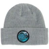 Santa Cruz Wave Dot Long Shoreman Beanie - Heather Grey -JD Snowboards Shop 193172426737 1