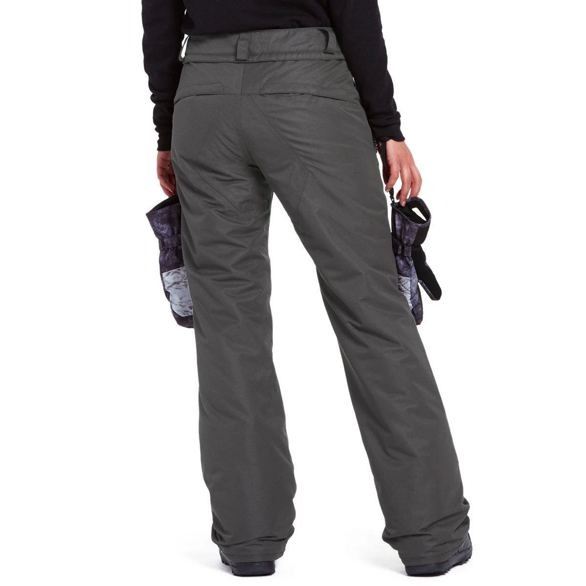 Volcom Womens Frochickie Insulated Snowboard Pants - Dark Grey 3 Volcom Womens Frochickie Insulated Snowboard Pants - Dark Grey - Image 2