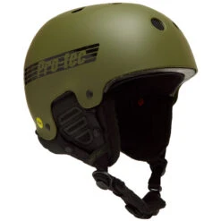 Pro Tec Old School With Mips Snowboard Helmet - Matte Olive -JD Snowboards Shop 194521047139 3