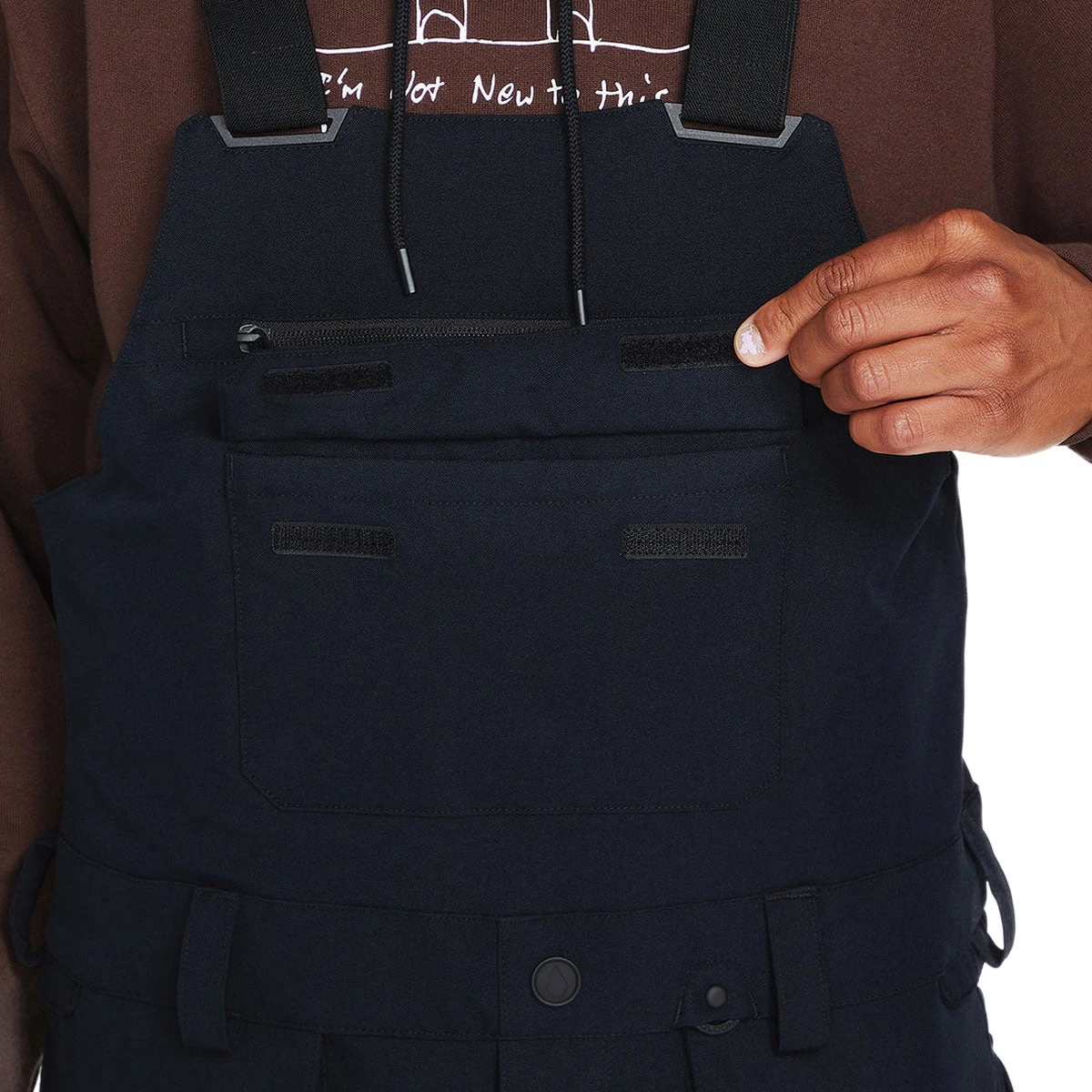 Volcom Roan Bib Overall Snowboard Pants - Black 5 Volcom Roan Bib Overall Snowboard Pants - Black - Image 3