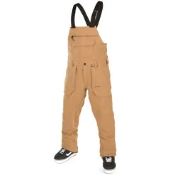 Volcom Roan Bib Overall Snowboard Pants - Caramel