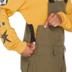 Volcom Roan Bib Overall Snowboard Pants - Dark Teak -JD Snowboards Shop 196134091523 4