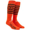 Volcom Kootney Snowboard Socks - Orange Shock - LG/XL -JD Snowboards Shop 196134126904 1