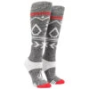 Volcom Womens Ttt Snowboard Socks - Heather Grey - XS/SM -JD Snowboards Shop 196134127116 1