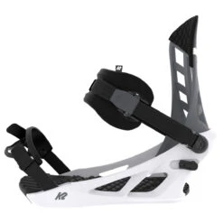 K2 Indy 2024 Snowboard Bindings - Grey/White -JD Snowboards Shop 196222114264 5