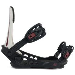 K2 Womens Meridian 2024 Snowboard Bindings - Black/White -JD Snowboards Shop 196222123594 3