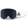 Ashbury Sonic White Triangle Snowboard Goggles - Dark Smoke/Yellow Spare -JD Snowboards Shop 729920639038 1