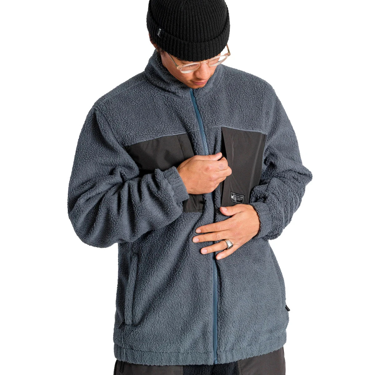 L1 Onyx Fleece 2023 Snowboard Jacket - Slate/Phantom 4 L1 Onyx Fleece 2023 Snowboard Jacket - Slate/Phantom - Image 2