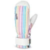 Crab Grab Womens Snuggler Mitt Snowboard Gloves - Rainbow Stripes