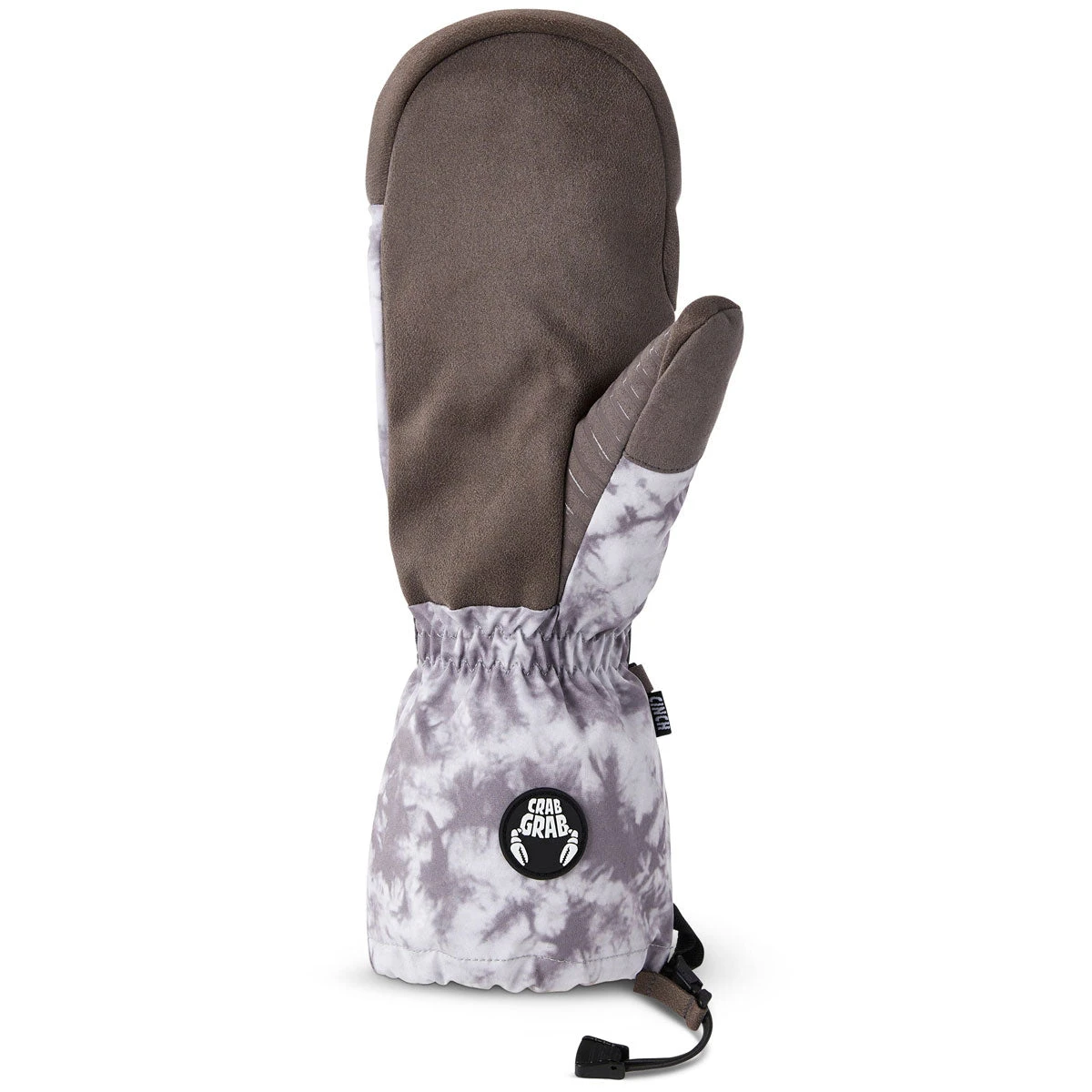 Crab Grab Cinch Mitt Snowboard Gloves - Grey Tie Dye 4 Crab Grab Cinch Mitt Snowboard Gloves - Grey Tie Dye - Image 2