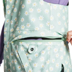Airblaster Womens Hot Bib Snowboard Pants - Mint Daisy -JD Snowboards Shop 847678183877 4