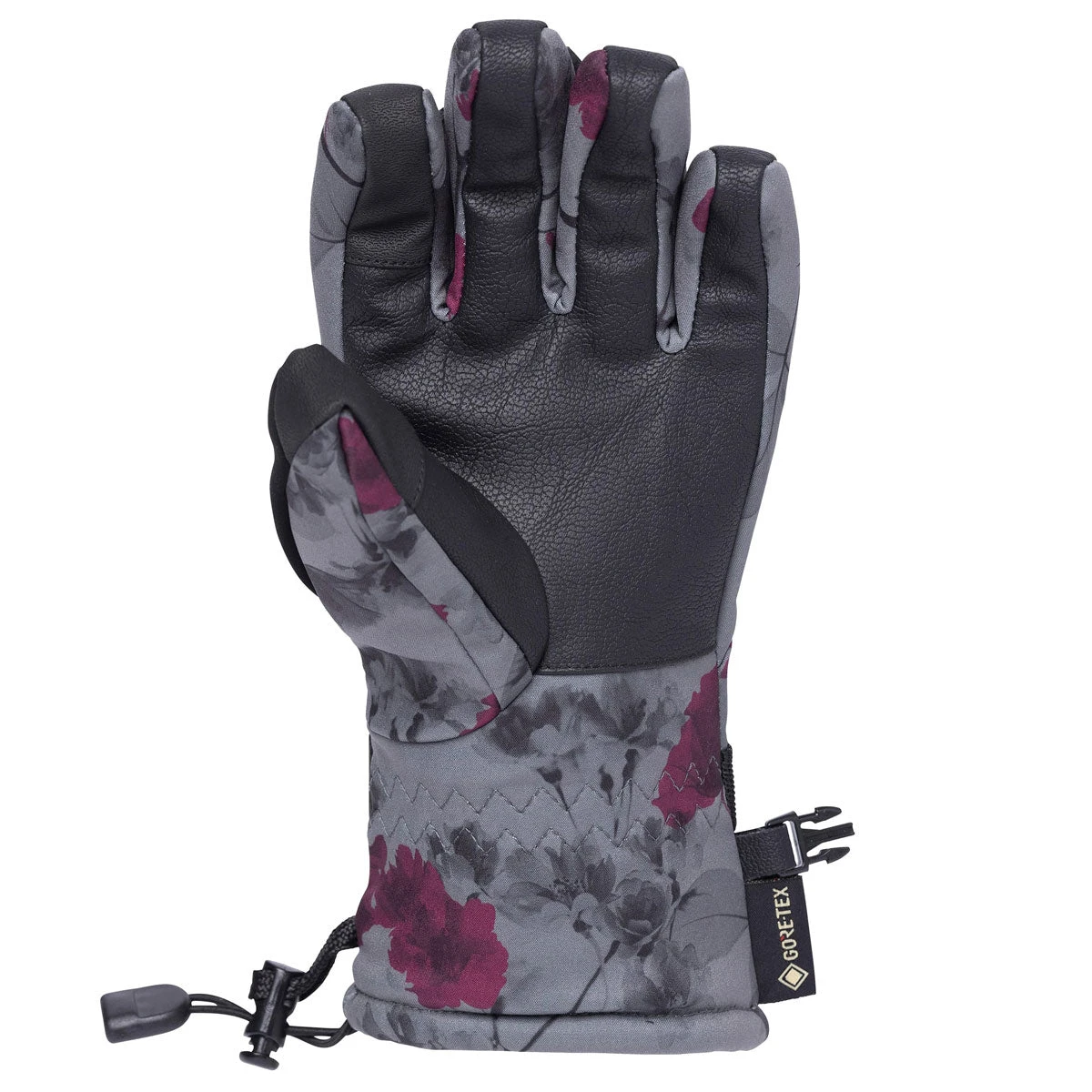 686 Womens Gore-Tex Linear Snowboard Gloves - Charcoal X-ray 4 686 Womens Gore-Tex Linear Snowboard Gloves - Charcoal X-ray - Image 2