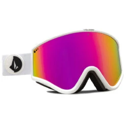 Volcom Yae Snowboard Goggles - Matte White/Pink Chrome -JD Snowboards Shop 884932381501 3