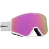 Electric Kleveland.S Snowboard Goggles - Matte White/Pink Chrome -JD Snowboards Shop 884932386971 1