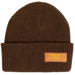Anti-Hero Stock Eagle Label Beanie - Brown/Orange/Yellow