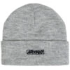 Krooked Moonsmile Script Beanie - Heather/Black 1 Krooked Moonsmile Script Beanie - Heather/Black -JD Snowboards Shop 888560285637 1