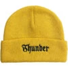 Thunder Script Beanie - Gold/Black 2 Thunder Script Beanie - Gold/Black -JD Snowboards Shop 888560285736 1