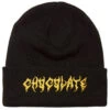 Chocolate Death Beanie - Black/Gold -JD Snowboards Shop 889846253555 1