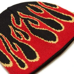 CCS Flames Reversible Skully Beanie - Black/Red -JD Snowboards Shop BQ559E3 2