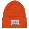 Union High Cuff Logo Beanie - Orange