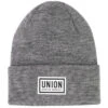 Union High Cuff Logo Beanie - Grey -JD Snowboards Shop BQ5DB9B 1