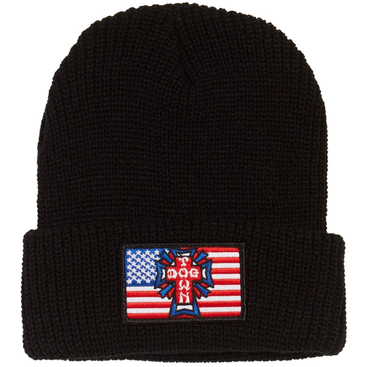 Dogtown DT Flag Patch Beanie Beanie - Black 3 Dogtown DT Flag Patch Beanie Beanie - Black