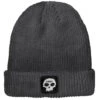 Zero Single Skull Patch Beanie - Charcoal -JD Snowboards Shop BQ651C0 1