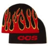 CCS Flames Reversible Skully Beanie - Black/Red -JD Snowboards Shop ccs flame beanie red 1