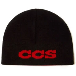 CCS Flames Reversible Skully Beanie - Black/Red -JD Snowboards Shop ccs flame beanie red 3